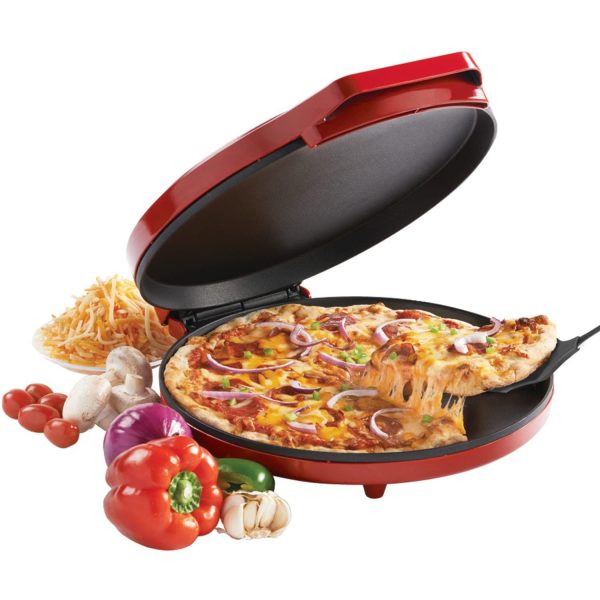 Betty Crocker BC-2958CR Pizza Maker, 1440 Watts, Red, 2.3, Metal