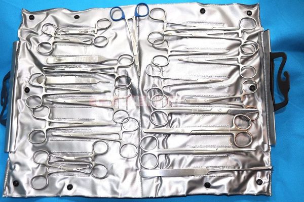 82 PCS Premium German Stainless Veterinary Instruments Set -Include Kelly Forceps Mosquito Forceps CARMALT Towel CLAMP Mayo METENBAUM, Mayo Scissors-Spay Pack Set (CYNAMED Brand) All in ONE