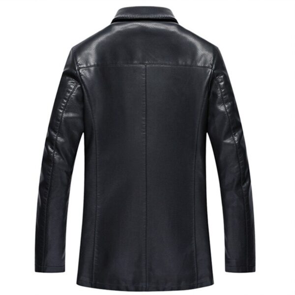 PU Leather Suede Men Coat Spring Autumn Moto Jacket Outerwear Suits Garment Plus Size LF2051