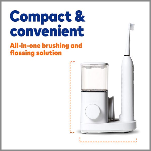 Waterpik Sonic-Fusion Professional Flossing Toothbrush, Electric Toothbrush & Water Flosser Combo in One, SF-02 White - Image 4